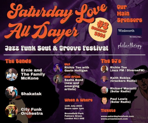 The Saturday Love all Dayer in Broomfield Park is back for it's 3rd year!